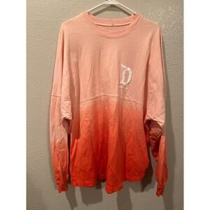 NWOT Disney Parks Disneyland Coral Two Tone Spirit Jersey L XL